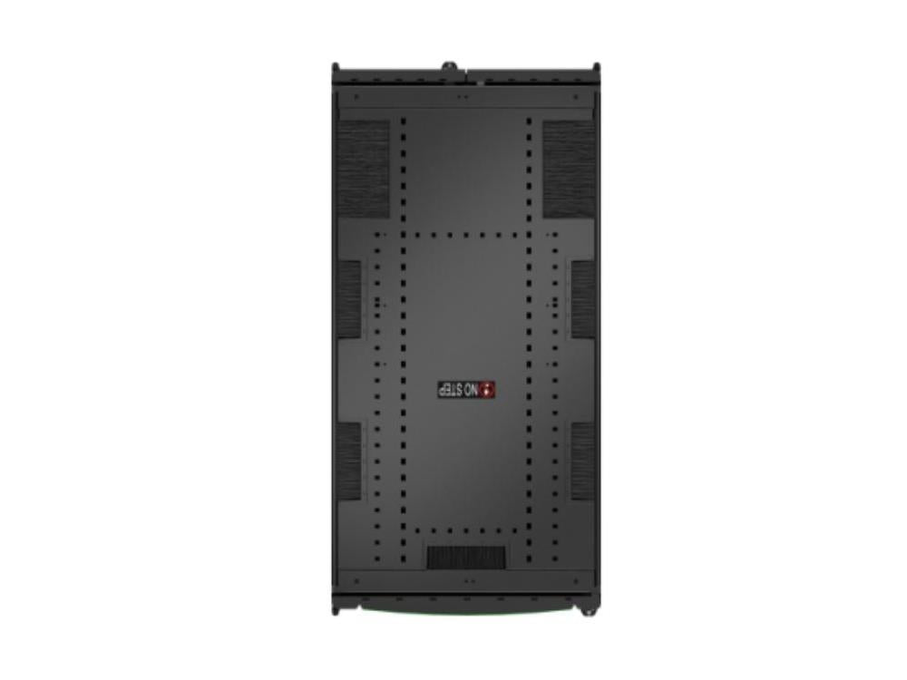 The APC NetShelter SX Gen 2 42U rack enclosure is a robust, steel-constructed cabinet designed for high-density networking applications. Measuring 600mm x 1200mm, this model includes side panels and a black finish, making it ideal for modern data centers where functionality meets form. Engineered for server and AI equipment, it ensures optimal airflow and long-term equipment reliability.