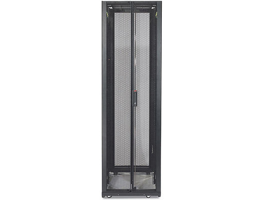 The APC NetShelter SX 42U Server Rack Enclosure offers a professional-grade server management solution with a compact footprint. Designed for 19-inch rack-mount equipment, it features a 600mm width and 1070mm depth, optimizing airflow and space without compromising accessibility or cable management.