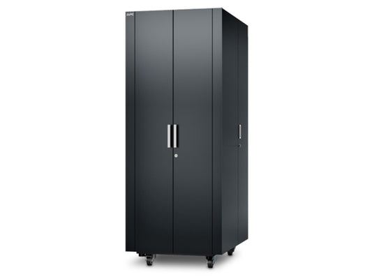 NetShelter CX 38U 750 mm Wide x 1130 mm Deep Enclosure Dark Grey Finish. Designed for quiet, secure IT deployments in open offices or non-dedicated IT spaces, the APC NetShelter CX offers a plug-and-play solution to house sensitive compute and networking equipment without requiring a dedicated server room. Its mobile, soundproofed architecture enables minimal disruption and fast deployment.