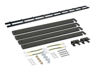 The APC Data Cable Ladder 6in(15cm) with Bracket Kit in a 120in length is a robust cable management solution for enhancing rack system organization. Featuring a compact black steel design, it provides a structured pathway for data cables and contributes to improved airflow and reduced cable stress. TAA compliance supports use in government and enterprise environments.