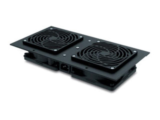 The APC NetShelter WX Fan Tray 120VAC is designed for enhanced airflow in wall-mount enclosures. Ideal for cooling critical IT components, this black fan tray ensures optimal temperature control in compact networking environments. Built in the United States and TAA compliant, it supports secure installations for government or corporate use.