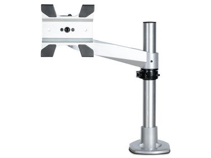 VESA-compatible articulating desk mount designed for large displays up to 30 inches (16:9) or 49 inches ultrawide (32:9) with support for Apple/iMac monitors. With a heavy-duty build and ergonomic tilt, swivel, and rotation features, it enhances workspace efficiency while keeping cables organized. Designed for easy assembly and long-term reliability, it ensures a clean and productive setup.