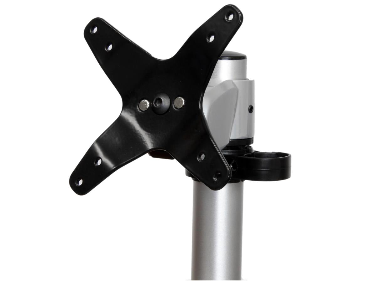 SINGLE MONITOR DESK MOUNT - HEIGHT ADJUSTABLE MONITOR ARM - UP TO 34IN (30.9LB/14KG) VESA MOUNT MONITORS STEEL DESK CLAMP GROMMET MONITOR MOUNT