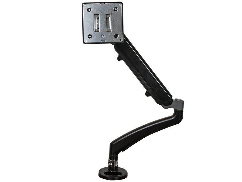 Mount your display on your desk surface or through a grommet, with spring-assisted height adjustment - Single Desk Mount Monitor Arm for VESA (75x75, 100x100) displays up to 34in, including flat screen, curved and ultrawide up to 15.5 lb. (7 kg). Designed for ergonomic comfort and workspace efficiency, this monitor arm supports flexible positioning and tool-less adjustments. Ideal for professionals seeking clean, clutter-free setups.