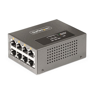 Injecteur PoE multi-Gigabit StarTech 4 ports, 95 W, montage mural/DIN