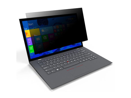 Widescreen LCD Monitor Privacy Screen (16:9) 13.3 inch. This Targus privacy filter offers an anti-glare surface designed specifically for widescreen laptops with a 13.3-inch LCD display. It helps to protect sensitive information while allowing a clear view for the user, making it ideal for travel, open offices, or public environments.