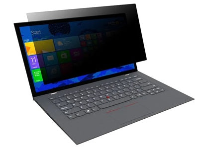 The Targus 13.3" Widescreen Privacy Screen Filter offers discreet viewing protection while maintaining screen clarity for your notebook or LCD monitor. Designed for 13.3-inch widescreens, it helps safeguard sensitive data from side glances and meets TAA compliance standards, making it ideal for government or enterprise use.