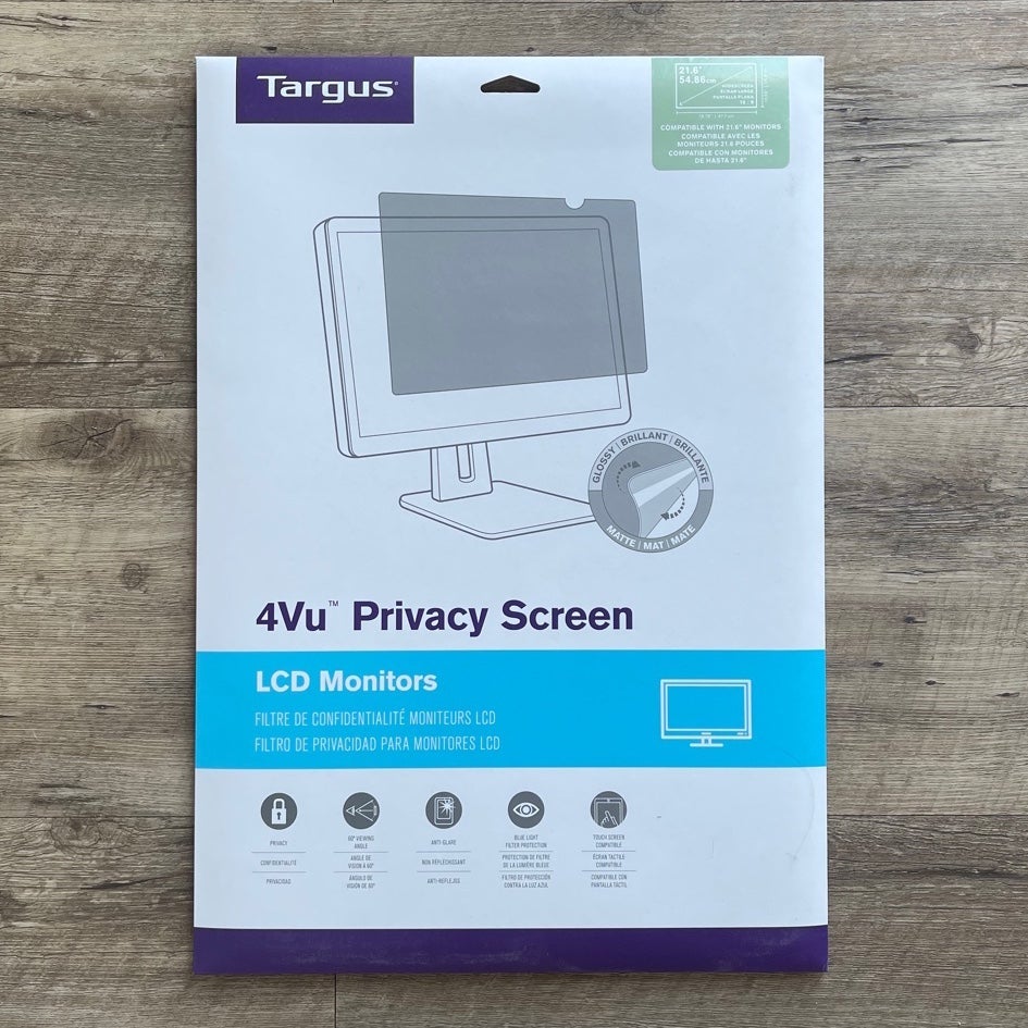 Écran de confidentialité TARGUS 4Vu pour écran large 21,6" (16:9)