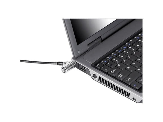 The TARGUS DEFCON KL (Key Lock) single unit delivers reliable physical security for laptops and devices in professional or educational environments. Built with a black galvanized steel cable and supplied with two keys, this cable lock offers tamper resistance and long-lasting durability. Ideal for safeguarding assets in high-traffic settings, it’s also compliant with TAA and RoHS standards.