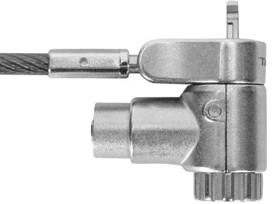 The TARGUS DEFCON Ultimate Universal Keyed Single is a dependable and user-friendly security solution tailored for safeguarding electronic devices. Designed with universal compatibility in mind, this keyed cable lock offers TAA compliance and is made in Taiwan to ensure performance and durability. Its robust construction is ideal for both professional and personal environments where device protection is a priority.