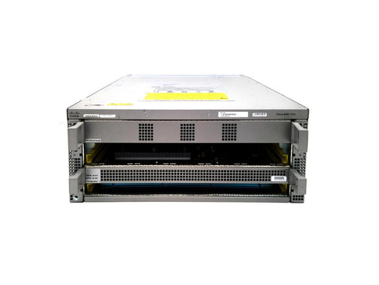 Cisco ASR1004 Chassis, Dual P/S. This rack-mountable router offers hardware and software redundancy, high-availability architecture, and robust processing performance. Ideal for midrange routing solutions requiring advanced security, scalability, and reliability, the ASR1004 delivers an impressive throughput of 10 to 20 Gbps.