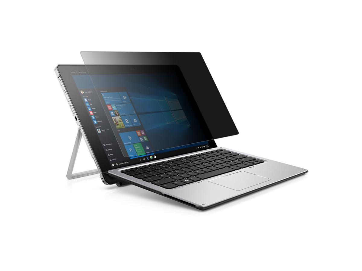 The TARGUS 4Vu Privacy Screen is designed specifically for the HP Elite x2 1012 12-inch device with a 3:2 aspect ratio. It enhances user privacy by limiting viewing angles, making it ideal for professionals handling sensitive information in public or shared environments. TAA compliance also makes it suitable for use in regulated or government sectors.