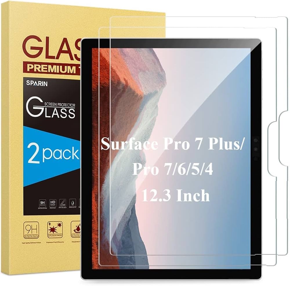 TARGUS Tempered Glass Screen Protector for Surface Pro 4, 12.3" Clear