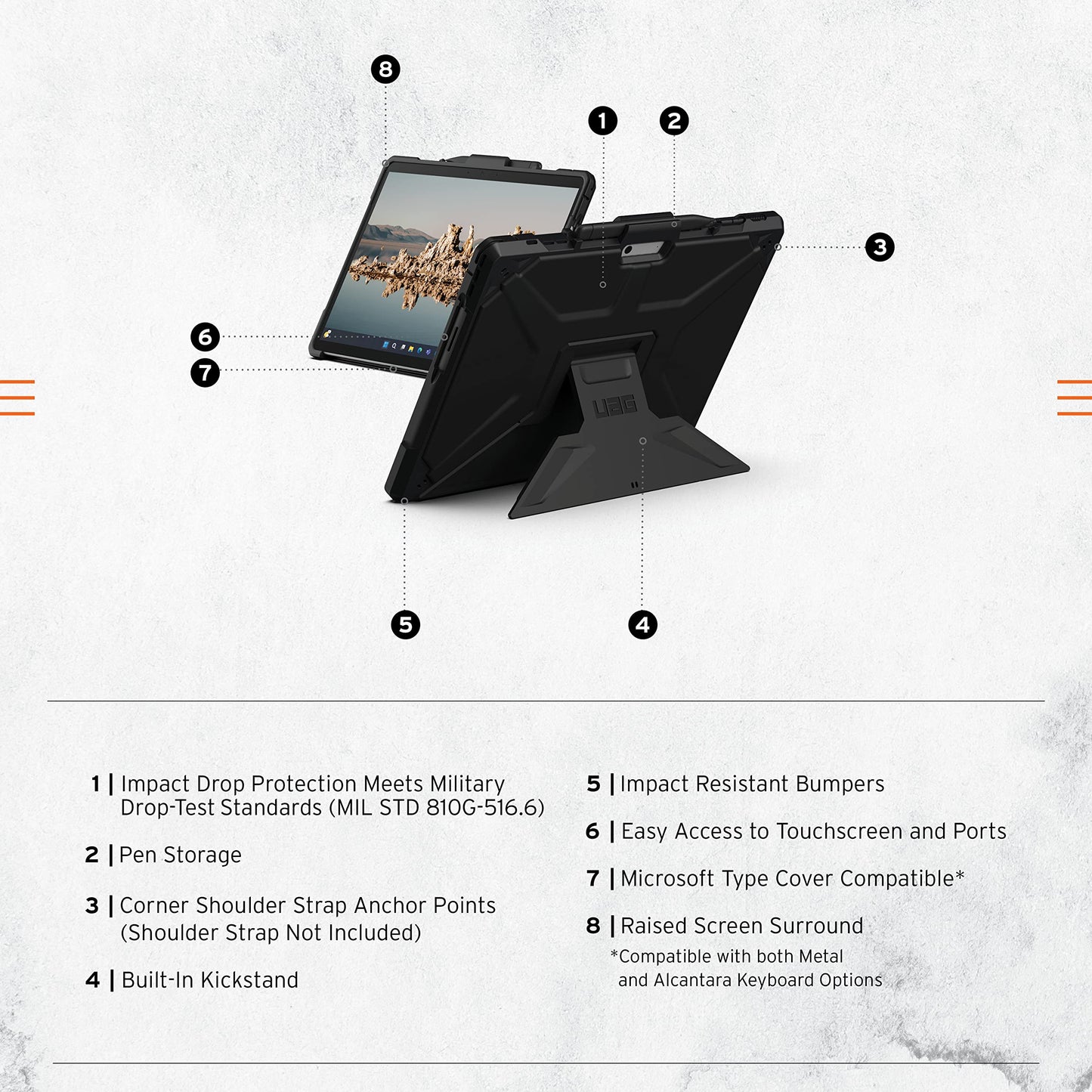 Targus Antimicrobial Screen Protector for Surface Pro 10/9/8, Scratch-Resistant PET