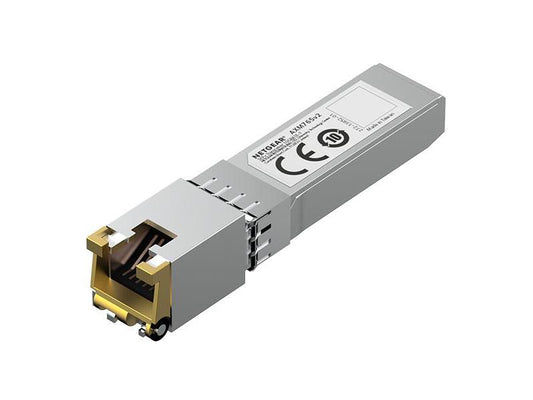 NETGEAR AXM765v2 is a high-performance 10GBASE-T SFP+ transceiver offering copper connectivity over 10GbE at distances up to 262 feet. Designed for compatibility with NETGEAR’s M4250, M4300, and M4500 managed switches, it fits into standard SFP+ slots with wired reliability. Backed by a limited 5-year warranty, it ensures enterprise-ready performance for demanding network environments.
