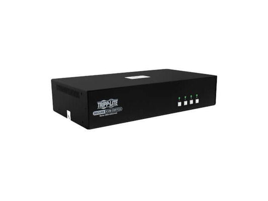 Eaton Tripp Lite Series Secure KVM Switch, 4-Port, Dual Head, HDMI to HDMI, 4K, NIAP PP4.0, Audio, CAC, TAA