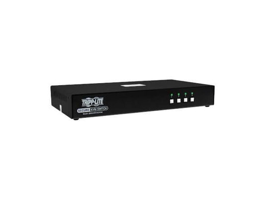 Eaton Tripp Lite Series Secure KVM Switch, 4-Port, Single Head, DP to HDMI (x4), 4K, NIAP PP4.0, Audio, CAC, TAA