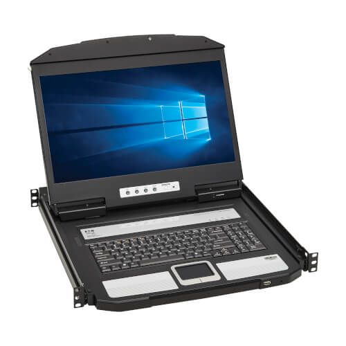 Eaton Tripp Lite 1U HDMI KVM Console with 18.5" LCD, TAA Compliant