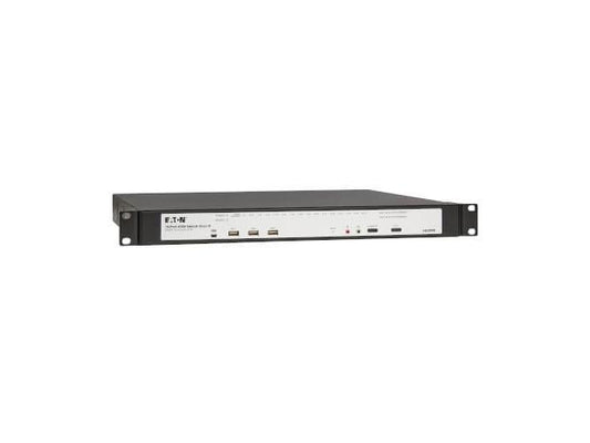 Eaton 16-Port Cat5e KVM over IP Switch - Virtual Media, 4 Users (Remote + 1 Local Port), HDMI Output, 1U Rack-Mount, TAA