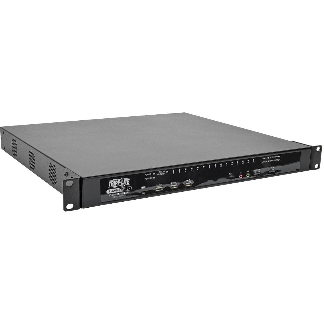 Eaton 16-Port Cat5e KVM over IP Switch, 4-User, HDMI, 1U Rack, TAA Compliant