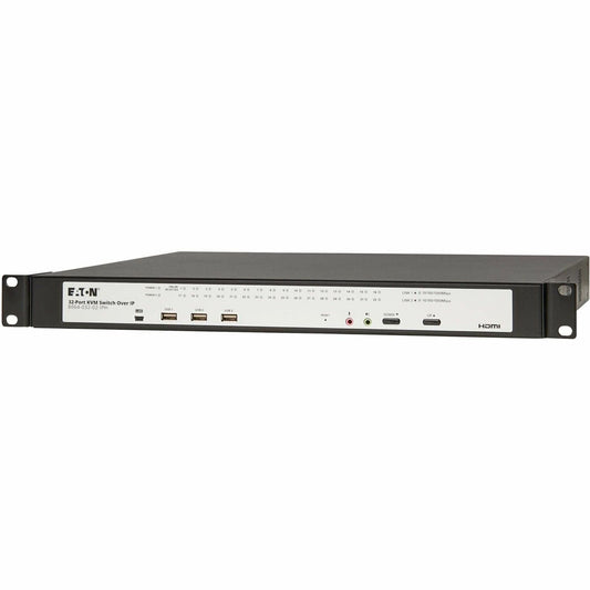 Eaton 32-Port Cat5e KVM over IP Switch with HDMI & Virtual Media