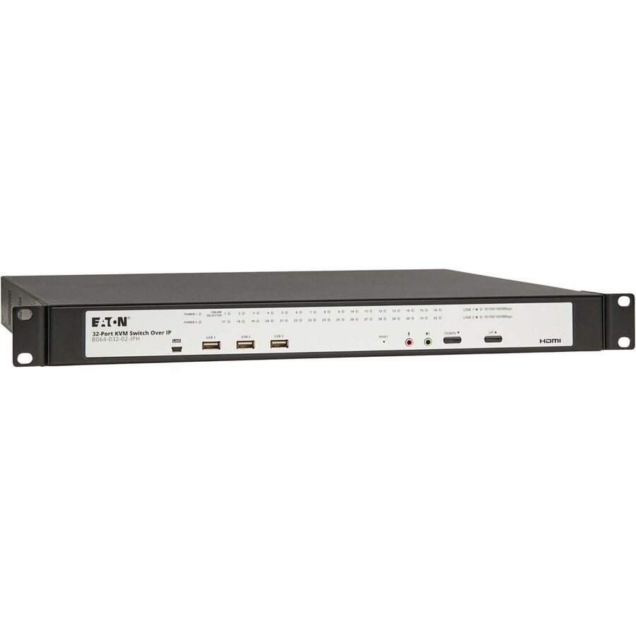 Eaton 32-Port Cat5e KVM over IP Switch with HDMI & Virtual Media