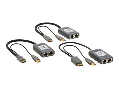 Récepteur DisplayPort Cat6 Eaton B127U-110-PD avec répéteur, 4K 60 Hz, HDCP 2.2