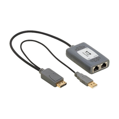 Récepteur DisplayPort Cat6 Eaton B127U-110-PD avec répéteur, 4K 60 Hz, HDCP 2.2