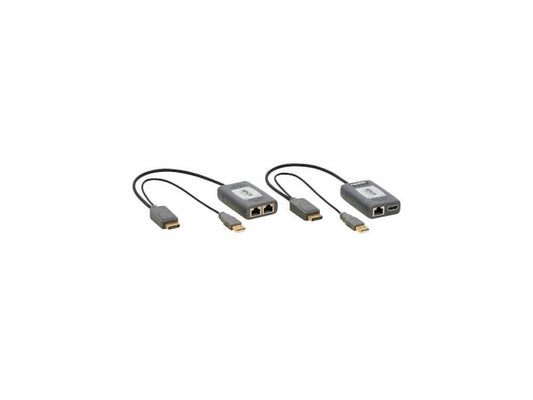 Eaton Tripp Lite Series 1-Port DisplayPort over Cat6 Extender Kit, Pigtail Transmitter/Receiver, 4K 60 Hz, HDR, 4:4:4, 230 ft. (70.1 m), TAA