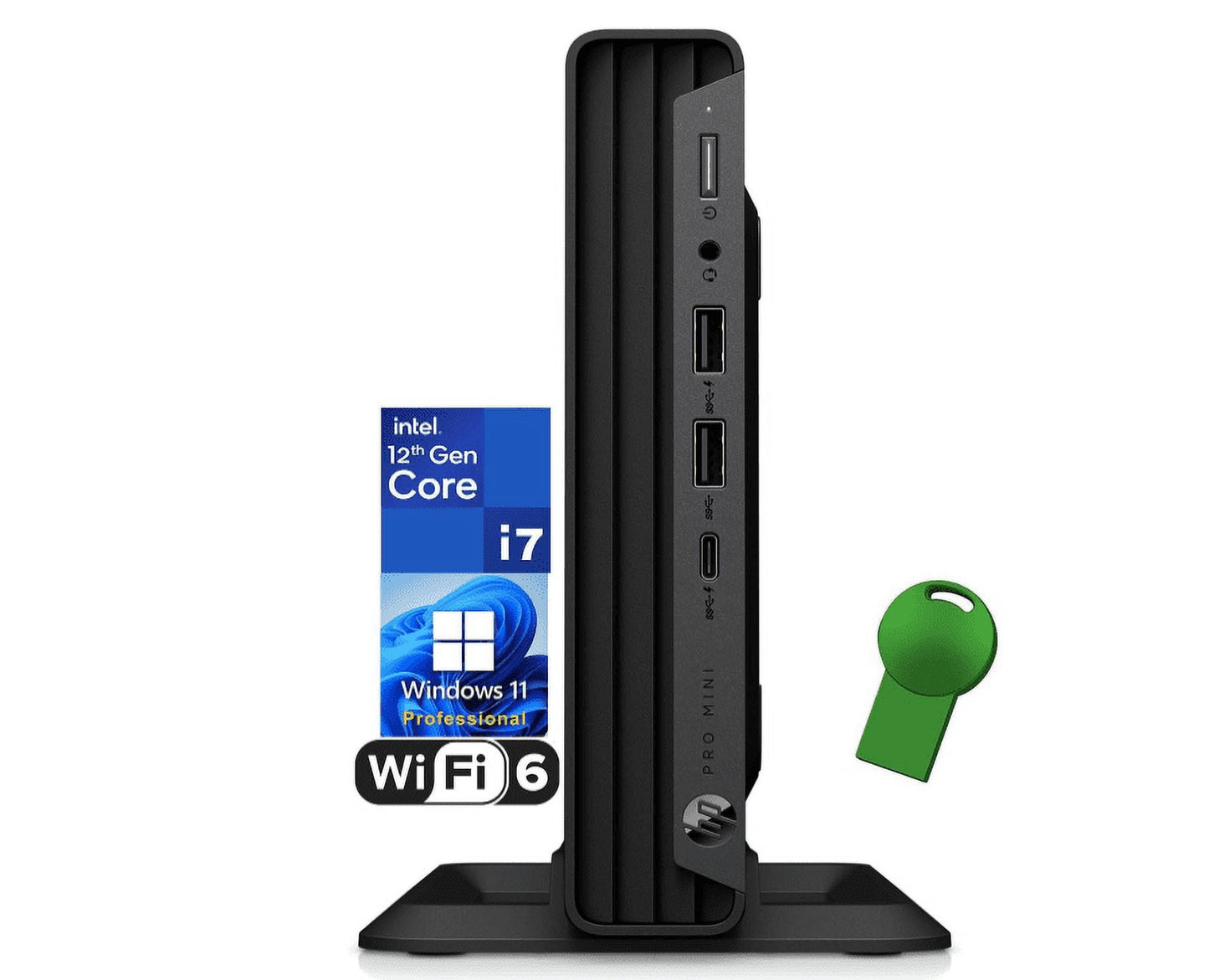 Ordinateur de bureau HP Pro Mini 400 G9 i7-12700T 16 Go 512 Go SSD Windows 11 Pro