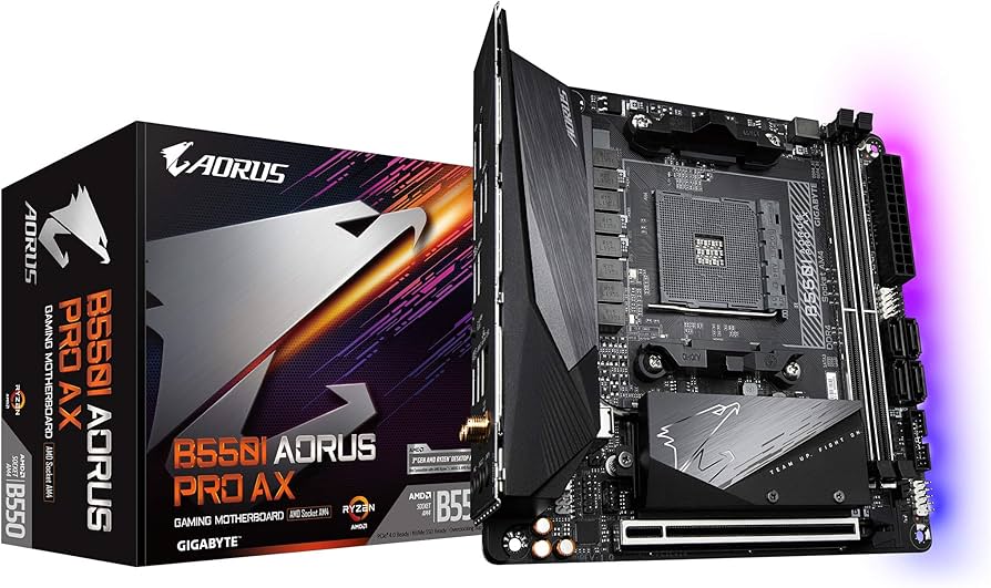 GIGABYTE B550I AORUS PRO AX Mini-ITX AMD AM4 Motherboard