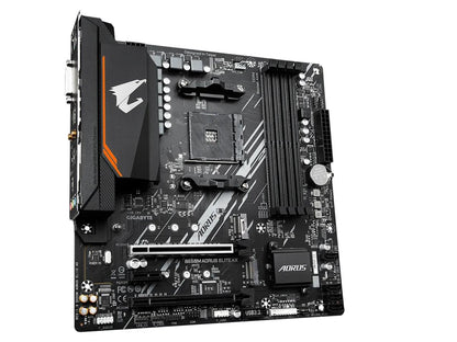 The GIGABYTE B550M AORUS ELITE AX is a performance-optimized Micro ATX motherboard designed for AMD Ryzen processors. Supporting up to 128GB of DDR4 RAM and featuring AMD's B550 chipset, this board enables high-performance desktop builds for gaming, productivity, and content creation. It offers robust connectivity with HDMI, RJ-45 Ethernet, and multiple USB ports.