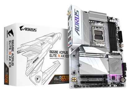 GIGABYTE B650E AORUS ELITE X AX ICE ATX Motherboard