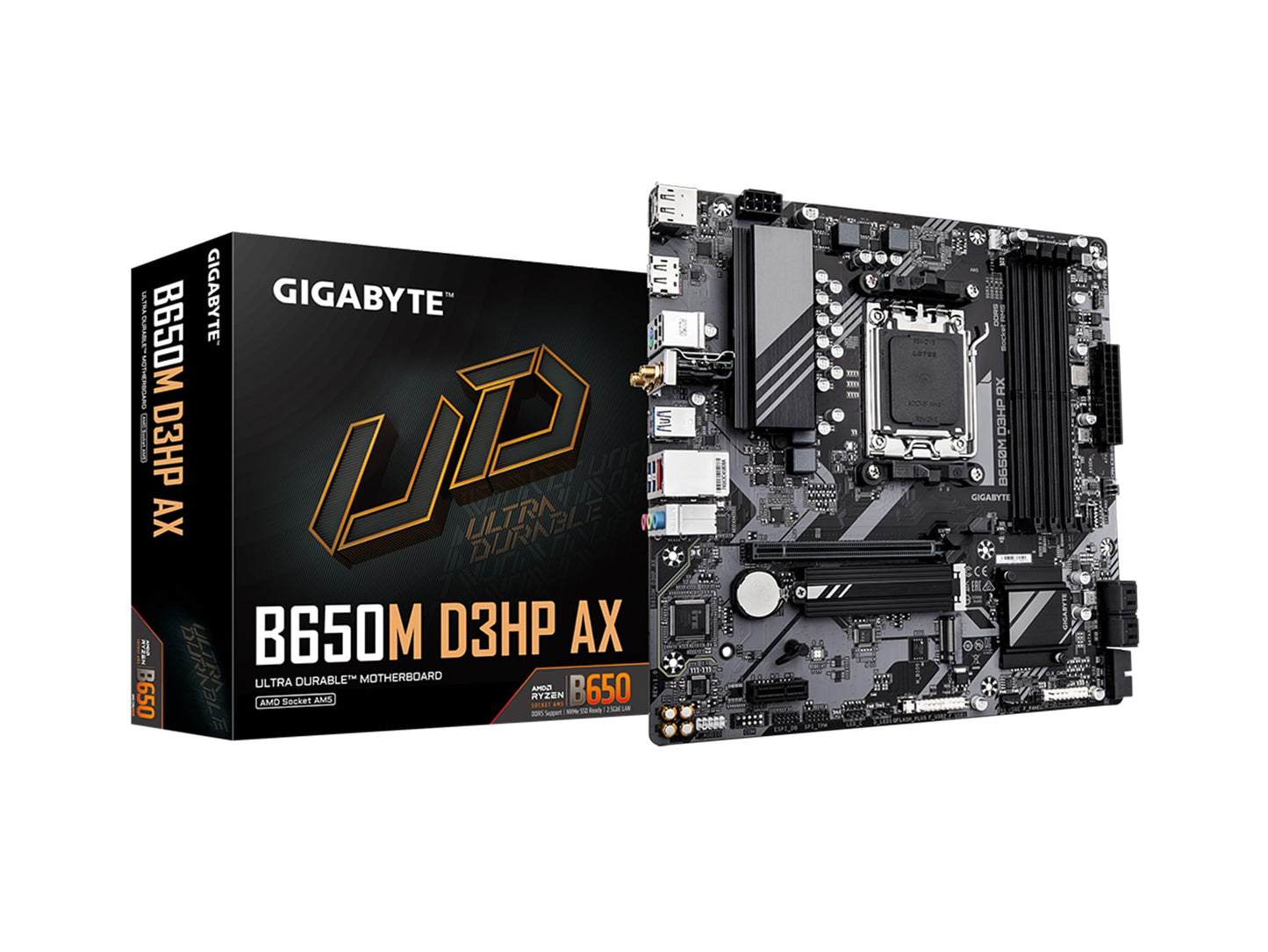 GIGABYTE B650M D3HP AX Micro ATX AM5 DDR5 Motherboard
