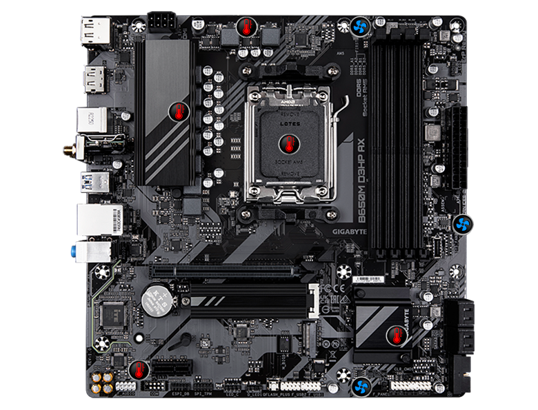 GIGABYTE B650M D3HP AX Micro ATX AM5 DDR5 Motherboard