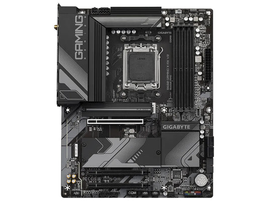 The GIGABYTE B650 GAMING X AX V2 is an advanced ATX motherboard built on the AMD B650 chipset, supporting DDR5 memory and enhanced connectivity. It offers cutting-edge features including triple M.2 slots, PCIe 5.0 support, Wi-Fi 6E, and USB 3.2 Gen 2x2 Type-C. Designed for high-performance computing, it's ideal for gamers and professionals seeking stable, future-ready platforms.