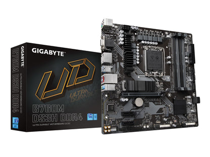 Gigabyte B760M DS3H DDR4 Micro ATX Motherboard, LGA1700, Intel B760