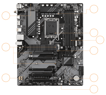 GIGABYTE B760 DS3H AX V2 ATX LGA1700 DDR5 Motherboard