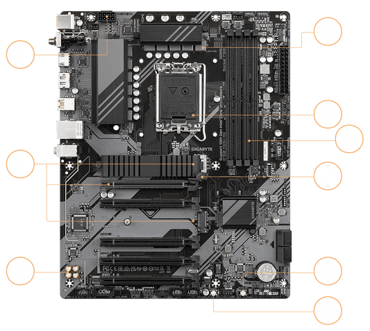 GIGABYTE B760 DS3H AX V2 ATX LGA1700 DDR5 Motherboard