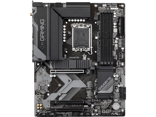 The GIGABYTE B760 GAMING X AX is a high-performance ATX motherboard designed for 12th and 13th Gen Intel Core processors, featuring LGA1700 socket compatibility and support for both DDR5 and DDR4 memory. Built with versatile connectivity and enhanced networking with AMD Wi-Fi 6E RZ608, this board delivers speed and expandability for demanding users.