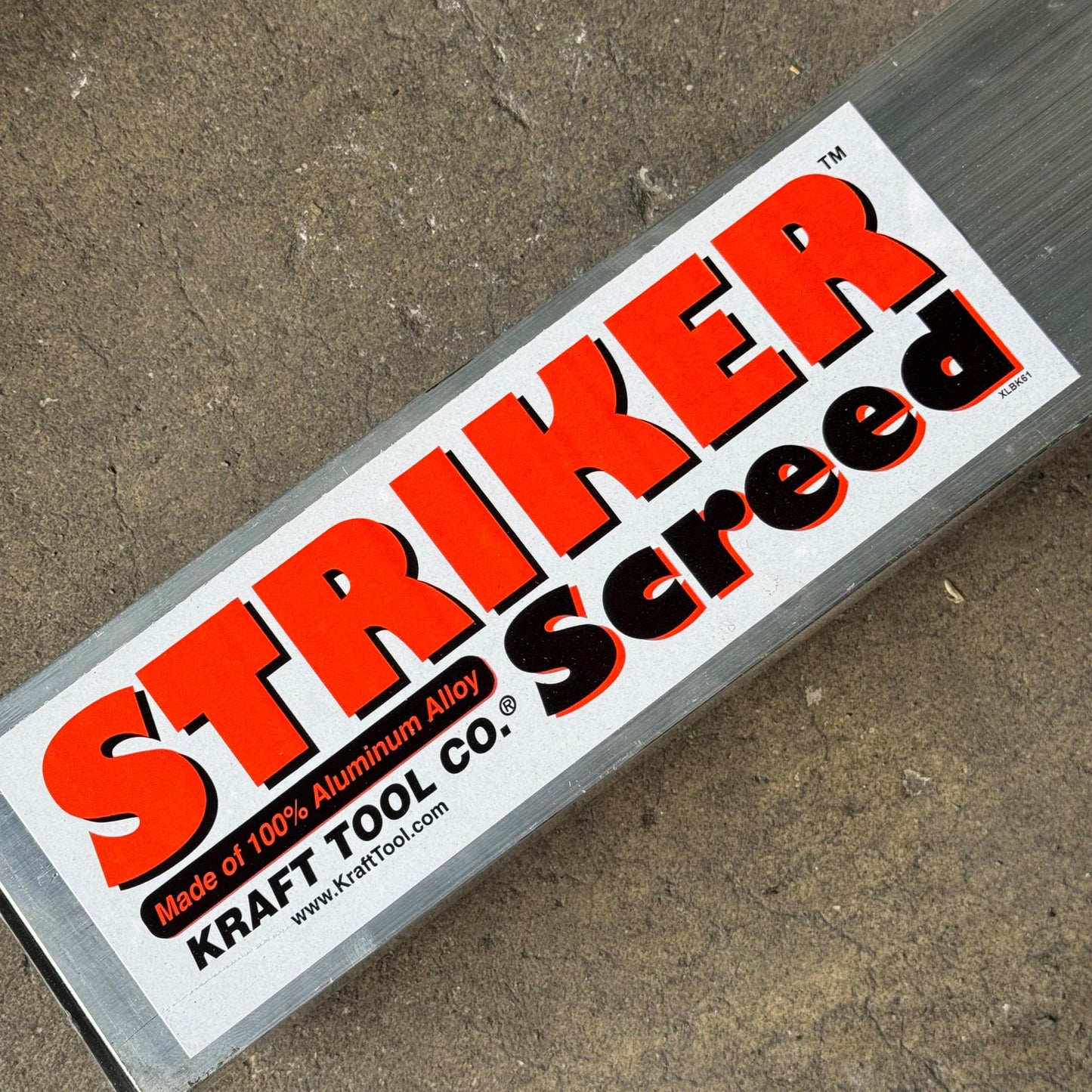 KRAFT TOOL CO. Striker Screed 240”x1-1/2”x3-1/2” CC620AL