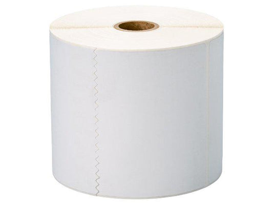 The BROTHER BDS1A152102 Direct Thermal Premium Paper Labels measure 4x6 inches and are packed with 460 labels per roll and 8 rolls per case. Designed for high-efficiency labeling, these labels feature a 5-inch outer diameter and 1-inch core, and are manufactured in the USA with TAA compliance for secure government or institutional use.