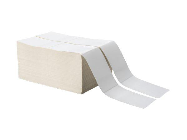 Ideal for high-volume label printing, the Brother 4x6in DT Premium Fanfold Paper Labels come with 2,000 labels per stack and include two stacks per case. These premium-quality, direct thermal fanfold labels are TAA compliant, manufactured in the United States, and designed for consistent, high-performance output in demanding office or logistics environments.