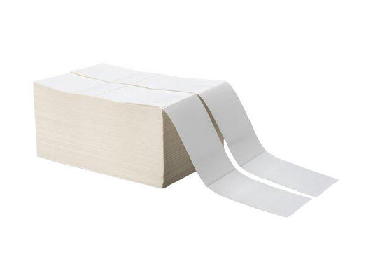 Ideal for high-volume label printing, the Brother 4x6in DT Premium Fanfold Paper Labels come with 2,000 labels per stack and include two stacks per case. These premium-quality, direct thermal fanfold labels are TAA compliant, manufactured in the United States, and designed for consistent, high-performance output in demanding office or logistics environments.