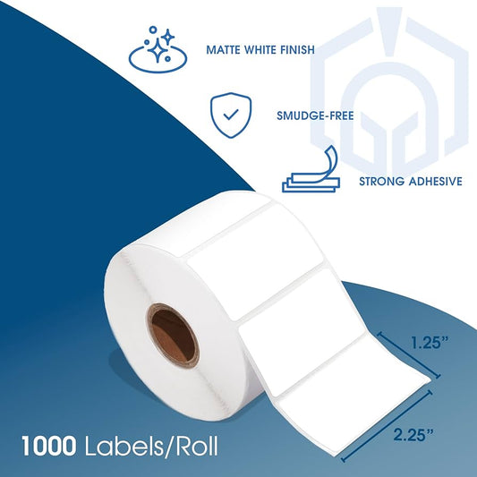 Étiquettes en papier Brother DT Premium 4 x 6 pouces, 1 085 étiquettes/rouleau, 4 rouleaux/boîte