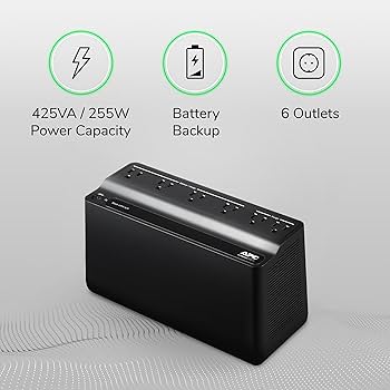 Onduleur de secours APC Back-UPS ES BE425M 425 VA 120 V, 6 prises