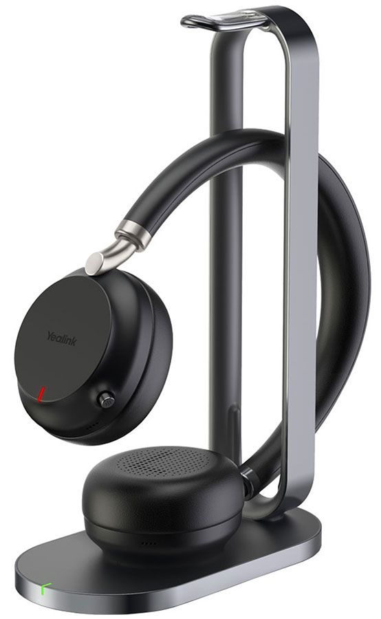 Casque sans fil Yealink BH76 avec support de charge USB-A, noir