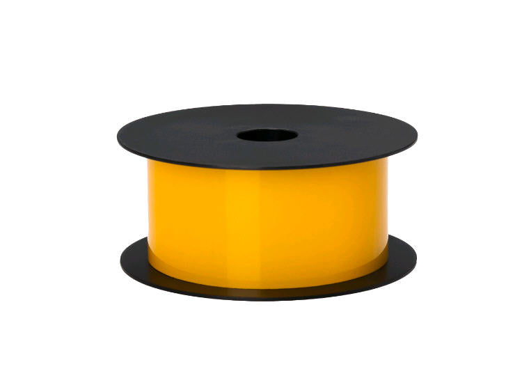 The Brother BMSLT201SGRF is a 2-inch wide thermal transfer safety-grade reflective label in vibrant yellow, designed for demanding labeling environments. Compatible with BMSLPR03xx ribbons, this continuous label roll offers 75 feet of material per roll and is constructed for long-term durability with a 7-year lifespan. With its compliance to TAA standards and U.S. origin, it is ideal for regulatory-sensitive applications.