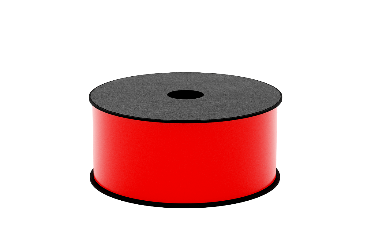 Étiquette en vinyle rouge TT Brother BMSLT204HP 2 pouces, rouleau de 150 pieds