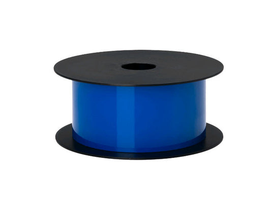 Durable and reflective, this 2-inch wide blue vinyl floor label by Brother offers long-lasting adhesion for industrial or commercial signage. With a 5-mil thickness and a 7+ year lifespan, it's designed for thermal transfer printing using BMSLPR02 Ribbon. Each roll is 75 feet long with a 5-inch outer diameter and fits on a 1-inch core.